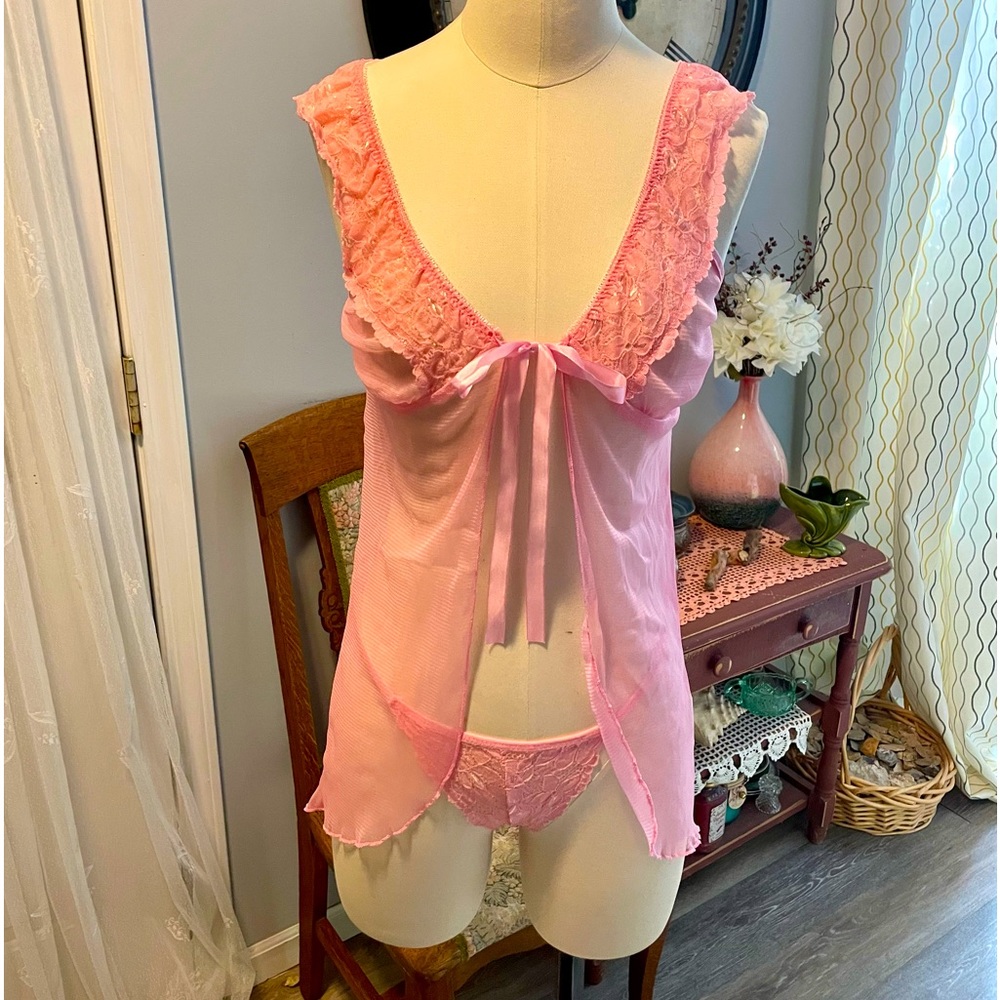Vintage Pink Camisole Sleep Set